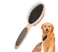 Long Dog Brush, Dog Grooming Brushes - 2 in 1 Grooming Comb, Dog Brush | Portable Pet Brush, Long Cat Comb for Short, Me