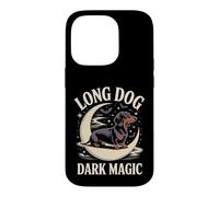 Long Dog Dark Magic Spooky Wiener Dog Halloween Case for iPhone 14 Pro