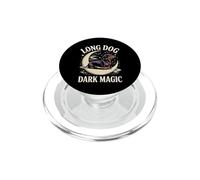 Long Dog Dark Magic Spooky Wiener Dog Halloween PopSockets PopGrip for MagSafe