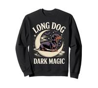 Long Dog Dark Magic Spooky Wiener Dog Halloween Sweatshirt