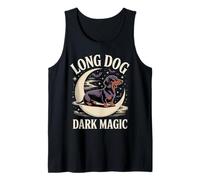 Long Dog Dark Magic Spooky Wiener Dog Halloween Tank Top