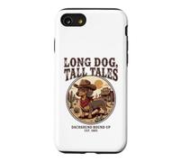 Long Dog, Tall Tales Dachshund Round Up Western Cowboy Case for iPhone SE (2020) / 7/8