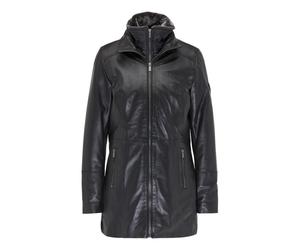 Long Donatella Leather Jacket - female - Carlo Colucci - Leather Jackets - Black - L - Jackets L