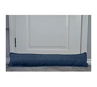 Long Draught Excluder Door and Window Cold Blocker Cushions Extra Filled with Hollowfibre - Energy Saver Anti Wind Noise & Dust Plain Solid PolyCotton Multi Usage Heavy Duty Draught Stoppers (Grey)