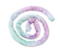 Long Dreadlock Hair Tie, Spiral Lock Hair Bands Strong Wire Tie Dye Purple High Ponytails Bendable for Curly Hair