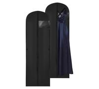 Long Dress Bag, 2 Pieces Dust Covers with Triple Fold for Organization - Folding Clothes Bags | for Women Coats Jackets Suits Brides Uniforms