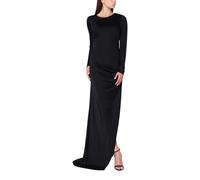 Long Dress with Brooch Detail - female - Giuseppe Di Morabito - Gowns - Black - S - Dresses S