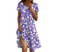 Long Dresses For Women Uk Evening Dresses For Women Uk Dressing Table With Mirror Summer Print Crewneck Short Sleeve Midi Dress Casual A-Line Beach Dress Boho Party Dres Loose Vacation Dres Dresse