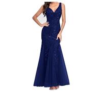 Long Dresses for Women UK Party Evening Elegant Bridesmaid Dress Sparkle Sequin Dresses Sleeveless Cami V Neckline Shiny Bodycon Fashtail Prom Ball Gown Cocktail Chiffon Wedding Guest Tulle Dress