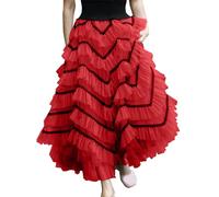Long Dresses for Women UK Party Evening Elegant Net Pleated Skater Dance-Tulle Skirt Women Elegant Flared Skirt Long High Waist A Line Skirts Casual Maxi Skirt Lounge Ballet Skirts Full Length