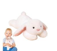 Long Ear Bunny Plush Lying Rabbit Plush Bunny Plush with Floppy Ears | Cute cuddly animals collection treasured companionship for the study room, bedroom decoration