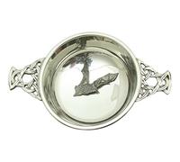 Long Eared Bat Pewter Knot Band Quaich Bowl Scottish Quaich 22