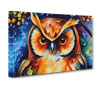 Long Eared Owl Canvas Wall Art Print 30x20 Inch