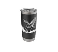Long-Eared Owl Line Art Birdwatcher Stainless Steel Insulated Tumbler