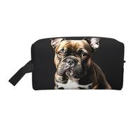Long Ears French Bulldog Print Travel Grooming Storage Bag, Reusable Makeup Storage Organizer, Bathroom Supplies