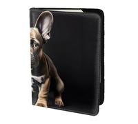 Long Ears French Bulldog Printing Passport Holder For Travel Must Have,Passport Cover Case For Travel Accessories For Women Men, Black, One Size