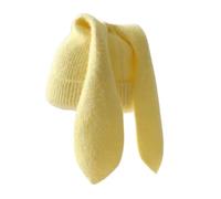 Long Ears Funny Hat for Women Cute Bunny Beanie Winter Warm Knit Rabbit Skull Cap Ear Windproof Knitted Flat Bobble Hat for Cold Weather Ski One Size (Yellow, One Size)