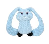 Long Ears Rabbit Dog Squeaker Toys Crinkle Paper Stuffed Interactive Chew Bunny Toy for and Engagement (Blue, 35x26.5cm)