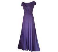 LONG EVENING / PARTY /BALL MAXI DRESS sizes 8 10 12 14 16 18 20***GUARANTEED NEXT DAY DELIVERY AVAILABLE UP TO 3 PM**** (16, MAUVE)