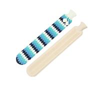 Long Explosion-Proof Hot Water Bottle - Hot Water Bottle Portable Cute Warm Belly Treasure Belt Protective Cover Hand Warmers(Blue Diamond,2L)