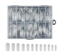 Long Fake Nails Artificial Acrylic Nails Matte Full Covers Tips 240pcs False Manicure Kits For Women Girls Artificial Acrylic Nail