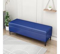 Long Faux Leather Sto Ottoman Bench Upholstered Toy Box nizer for Bedroom & Entryway Supports 300 Lbs Recu Coffee Table with Sto Space