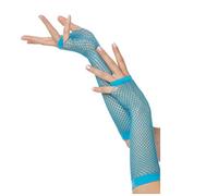 Long Fishnet Gloves Fingerless Party Fancy Dress Rave TUTU 1980s Hen Night