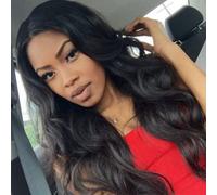 Long Fluffy Wavy Wig for Women,Black Wavy Long Curly Hair,Medium to Long Wavy Curly Hair,Natural Looking Heat Resistant Hair,for Daily Party Cosplay Halloween Use (A 68cm)