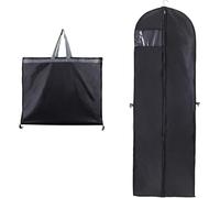 Long Garment Bag, Wedding Dress, Garment Bag, 60 x 180 cm, Premium Garment Bag, Foldable Garment Bag, Suit for Wedding Dresses, Evening Dresses, Long Coats, Suits Dresses (1 Piece, Black)