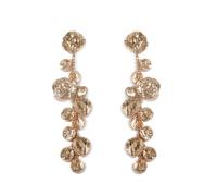 Long Geometric Circle Earrings for Women, Minimalist Round Linear Dangle Style, Premium Alloy Lightweight Jewelry, Modern Casual Ear Accessories