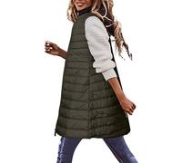 Long Gilet for Women UK Clearance,Ladies Outerwear Gilets and Body Warmers Quilted Winter Vest Petite Elegant Coat Sleeveless Down Jacket Warm Lightweight Puffer Jacket with Pockets