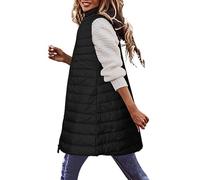 Long Gilet for Women UK Sale Clearance,Ladies Outerwear Gilets and Body Warmers Quilted Winter Vest Petite Elegant Coat Sleeveless Down Jacket Warm Lightweight Puffer Jacket with Pockets