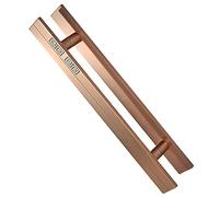 Long Glass Door Handle for Two Side Design 16" Sliding Barn Pull with Flush Hardware Interior Exterior Entry 100cm Length 70cm Ctoc 60cm Length 40cm