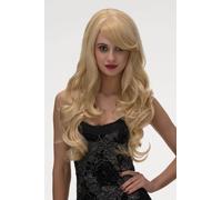 Long golden blonde wig, with extra long waves: Cassidy honey blonde #24BH613