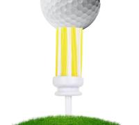 Long Golf Teas Flexible Aids for Golf Sports Training, Golf Ball Supports with advanced low friction accessories for pitch preparation or tournament on the lawn and art v