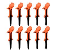 Long Golf Tees,Eight Centimeters High Stand Holder | Ten Pieces Ten Degree Oblique Head Design Tee for Golf Balls - For Driving Exercise Fairway Scottish Course Game And Training With Less Spin