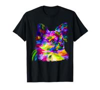 Long Hair Chihuahua Pop Art Portrait Art for dog owners T-Shirt