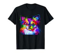 Long Hair Chihuahua Pop Art Portrait Art for dog owners T-Shirt