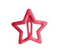 Long Hair Clips Hairpin Girls Star Hairpin Metal Cute Hair Accessories Accessories About 1. 2 Inches Sectioning Clips (Red, 3X3CM)