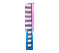 Long Hair Comb Professional Electroplated Clipper Comb 3 Colors Barber Comb Stylist Styling Tool Accessories Salon Anti-static Hair Cut Comb Hair Perm Comb(GradientPurple)