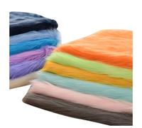 Long Hair Faux Fur Fabric Squares, 5cm Soft Plush Fluffy Artificial Fur Fabric, For Photography Backdrops, Costume, Arts, Crafts, Decor, Cosplay, Craft Decoration, Throws, 50x50cm(Color:Light Green 3)