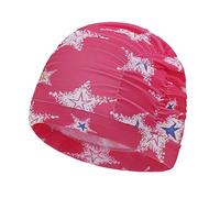 Long Hair Swim Cap for Women Youth Girls Ladies Large Pleated Swimming Cap Anti-Slip Hotel Spa Swimming Pool Cap Elastic Turban Water Sports Beach Surfing Beanie Hat- Fits Short, Medium, Long Hair