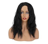 Long Hair Wig Men's Short Bob Wigs Lace Front Real Hair Wigs for Black Women Curly Wigs with Baby Hair Pre-Plucked Natural Hairline Wigs Long Hair Wig (Black, One Size)