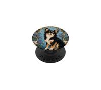 Long Haired Chihuahua Art Nouveau Dog Art PopSockets Adhesive PopGrip