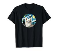 Long Haired Chihuahua Dog Mom - Van Gogh Starry Night Style Value Graphic T-Shirt, Men, Black, M