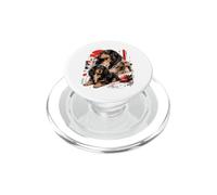 Long Haired Dachshund Comic Art Streetwear PopSockets PopGrip for MagSafe