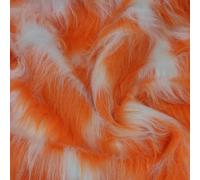 Long Haired Faux Fur Fabric Material - Tango White - Various Lengths - AC 356 / YF54 (Fat Quarter 50cm x 75cm)