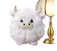 Long Haired Heifer - Adorable Cuddle Toy, Shaggy Bovine Mascot, Children with Silky Fleece, Huggable for Birthday Gifting, Collectible Animal Pillow, Fuzzy Farm Creature for Calming Bedtime Support
