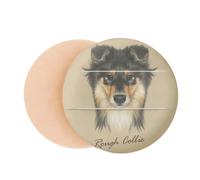 Long-haired Rough Collie Pet Animal Air Cushion Makeup Foundation Sponge Powder Puff