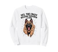 Long Haired Shepherd Cartoon Pet Dog Breed Belgian Tervuren Sweatshirt